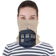 Tardis Doctor Who Minimal Minimalism Face Seamless Bandana (adult) by Cendanart