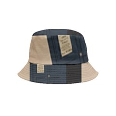 Tardis Doctor Who Minimal Minimalism Inside Out Bucket Hat (kids)