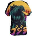 Godzilla Retrowave Women s Oversized T-Shirt View2