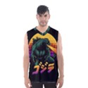 Godzilla Retrowave Men s Basketball Tank Top View1