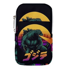 Godzilla Retrowave Waist Pouch (large) by Cendanart