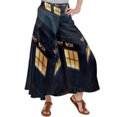 Tardis Bbc Doctor Who Dr Who Women s Satin Palazzo Pants by Cendanart