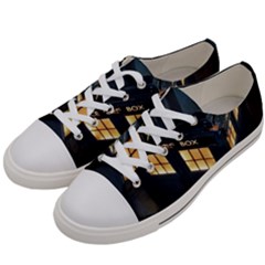 Tardis Bbc Doctor Who Dr Who Men s Low Top Canvas Sneakers by Cendanart