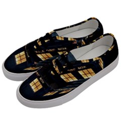 Tardis Bbc Doctor Who Dr Who Men s Classic Low Top Sneakers by Cendanart