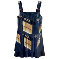 Tardis Bbc Doctor Who Dr Who Kids  Layered Skirt Swimsuit by Cendanart