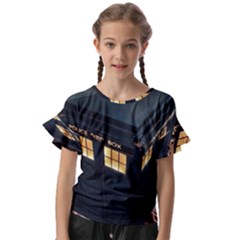 Tardis Bbc Doctor Who Dr Who Kids  Cut Out Flutter Sleeves