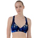 Tardis Doctor Who Space Galaxy Sweetheart Sports Bra View1