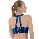 Tardis Doctor Who Space Galaxy Sweetheart Sports Bra View2