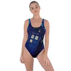 Tardis Doctor Who Space Galaxy Bring Sexy Back Swimsuit by Cendanart