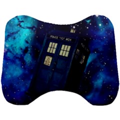 Tardis Doctor Who Space Galaxy Head Support Cushion by Cendanart