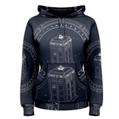 Doctor Who Bbc Tardis Women s Pullover Hoodie by Cendanart