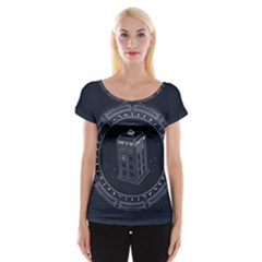 Doctor Who Bbc Tardis Cap Sleeve Top by Cendanart