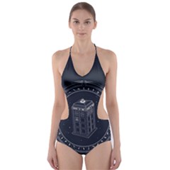 Doctor Who Bbc Tardis Cut-out One Piece Swimsuit by Cendanart