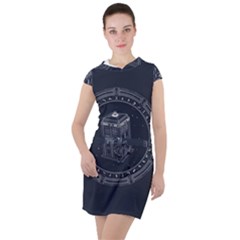 Doctor Who Bbc Tardis Drawstring Hooded Dress by Cendanart