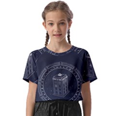 Doctor Who Bbc Tardis Kids  Basic T-shirt by Cendanart