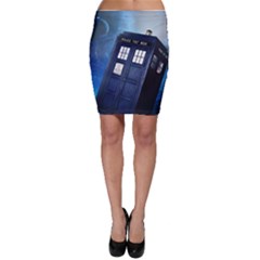 Tardis Doctor Who Space Blue Bodycon Skirt