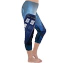 Tardis Doctor Who Space Blue Capri Winter Leggings  View3