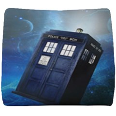 Tardis Doctor Who Space Blue Seat Cushion by Cendanart