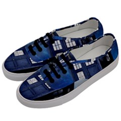 Tardis Doctor Who Space Blue Men s Classic Low Top Sneakers by Cendanart