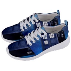 Tardis Doctor Who Space Blue Men s Lightweight Sports Shoes by Cendanart