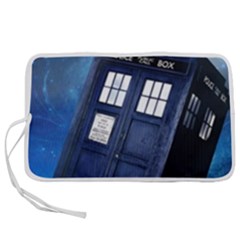 Tardis Doctor Who Space Blue Pen Storage Case (m) by Cendanart