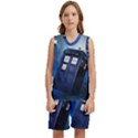 Tardis Doctor Who Space Blue Kids  Basketball Mesh Set View1