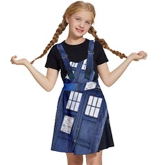 Tardis Doctor Who Space Blue Kids  Apron Dress by Cendanart