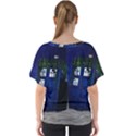 Stuck Tardis Beach Doctor Who Police Box Sci-fi V-Neck Dolman Drape Top View2