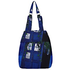 Stuck Tardis Beach Doctor Who Police Box Sci-fi Center Zip Backpack by Cendanart