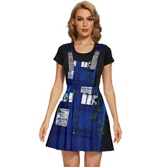 Stuck Tardis Beach Doctor Who Police Box Sci-fi Apron Dress by Cendanart