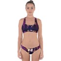 Tardis Regeneration Art Doctor Who Paint Purple Sci Fi Space Star Time Machine Cross Back Hipster Bikini Set View1