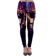 Tardis Regeneration Art Doctor Who Paint Purple Sci Fi Space Star Time Machine Lightweight Velour Leggings by Cendanart