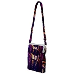 Tardis Regeneration Art Doctor Who Paint Purple Sci Fi Space Star Time Machine Multi Function Travel Bag by Cendanart