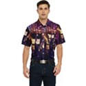 Tardis Regeneration Art Doctor Who Paint Purple Sci Fi Space Star Time Machine Men s Short Sleeve Pocket Shirt  View1