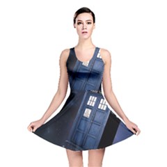 Tardis Doctor Who Planet Reversible Skater Dress by Cendanart