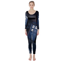 Tardis Doctor Who Planet Long Sleeve Catsuit by Cendanart