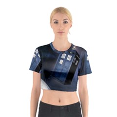 Tardis Doctor Who Planet Cotton Crop Top by Cendanart