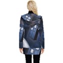 Tardis Doctor Who Planet Button Up Hooded Coat  View2