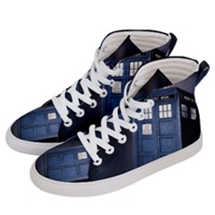 Tardis Doctor Who Planet Men s Hi-top Skate Sneakers by Cendanart