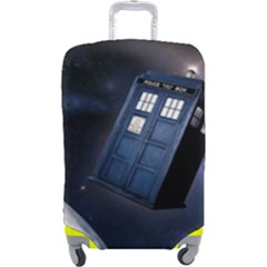 Tardis Doctor Who Planet Luggage Cover (large) by Cendanart