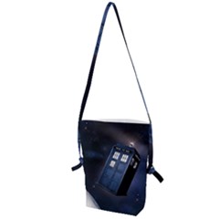 Tardis Doctor Who Planet Folding Shoulder Bag by Cendanart