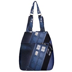 Tardis Doctor Who Planet Center Zip Backpack by Cendanart