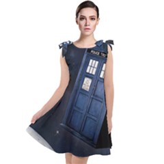 Tardis Doctor Who Planet Tie Up Tunic Dress by Cendanart