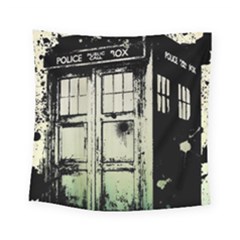 Doctor Who Tardis Square Tapestry (small) by Cendanart