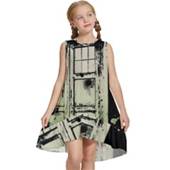 Doctor Who Tardis Kids  Frill Swing Dress by Cendanart