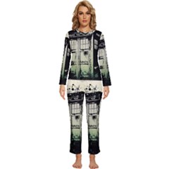 Doctor Who Tardis Womens  Long Sleeve Lightweight Pajamas Set by Cendanart