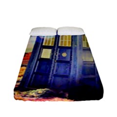 Tardis Wilderness Doctor Who Fitted Sheet (full/ Double Size)