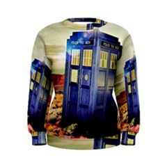 Tardis Wilderness Doctor Who Women s Sweatshirt by Cendanart