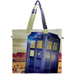 Tardis Wilderness Doctor Who Canvas Travel Bag by Cendanart