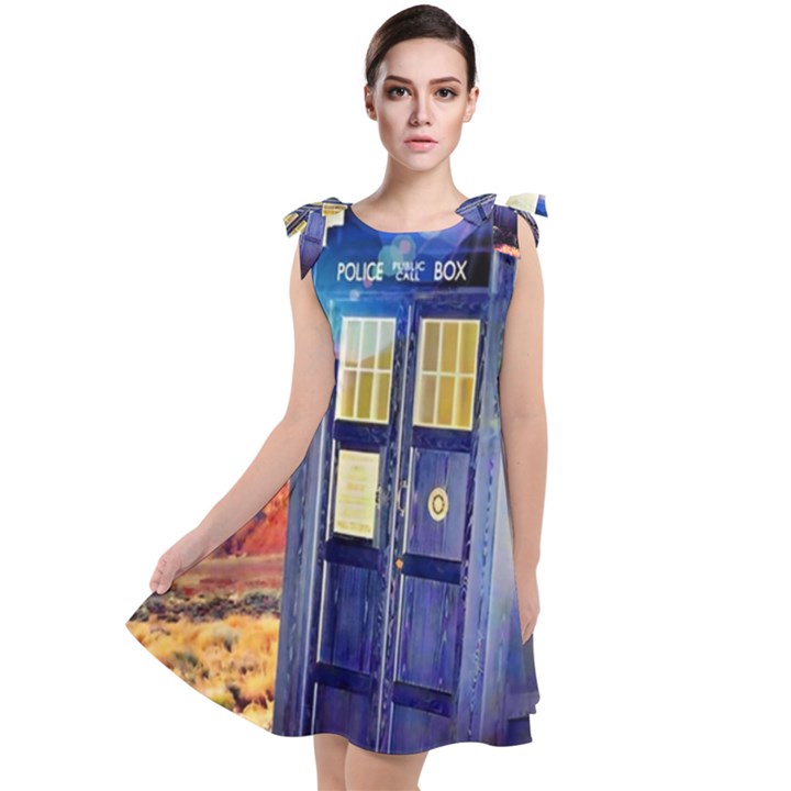 Tardis Wilderness Doctor Who Tie Up Tunic Dress